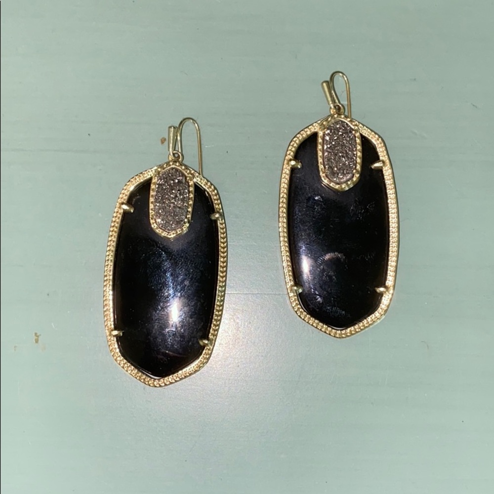 Kendra Scott Black Elle earrings